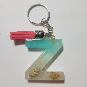 Initial Z beach themed key chain.